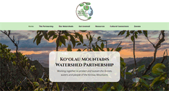 Desktop Screenshot of koolauwatershed.org